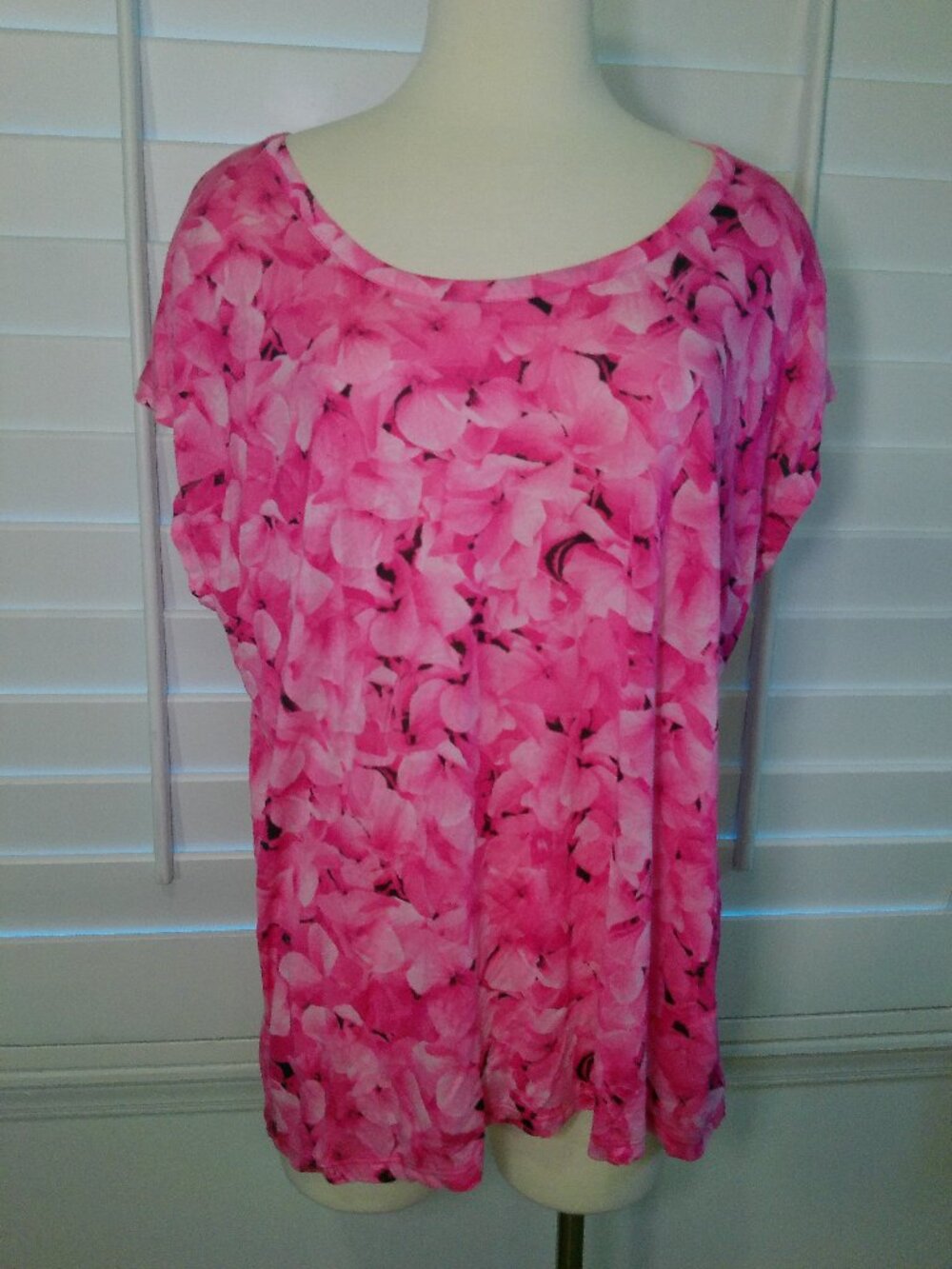 Short Sleeve Michael Kors Floral Blouse Size 1X